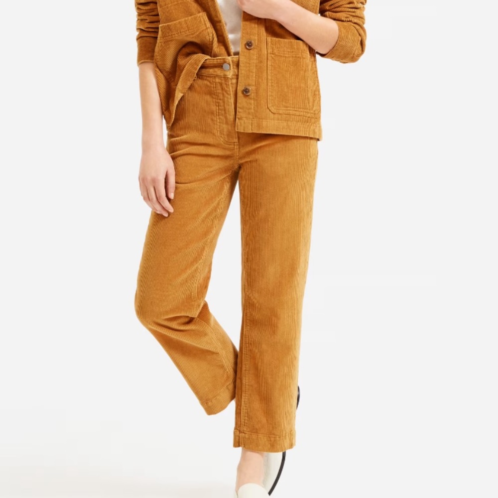 Everlane Straight-Leg Crop Cords, Size 4